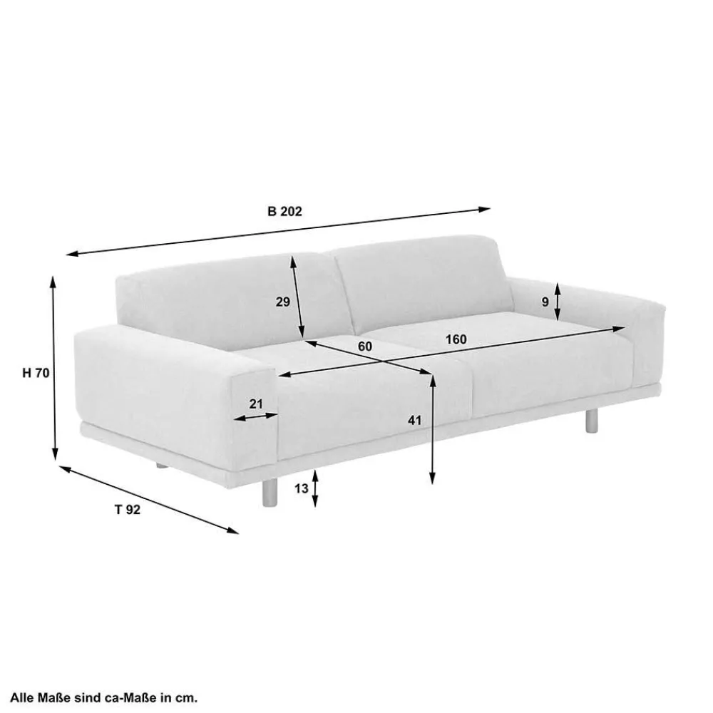 Discount Wohnzimmer Sofa Lavronica 3 Sitzer Sofa