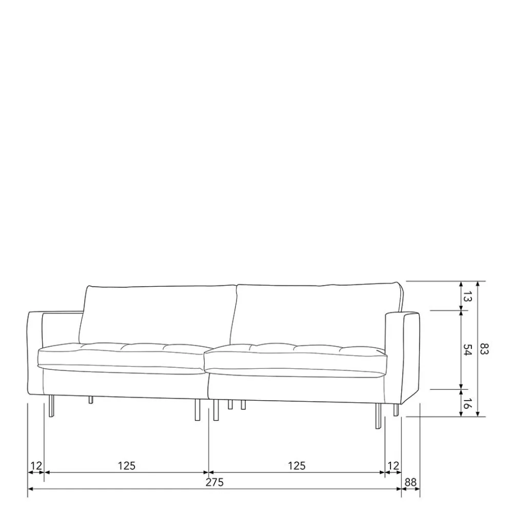 New Wohnzimmer Sofa Lefona Wohnzimmercouch|3 Sitzer Sofa