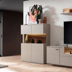 Wohnzimmer Vitrinenschrank Gerrit*Pharao24 Clearance