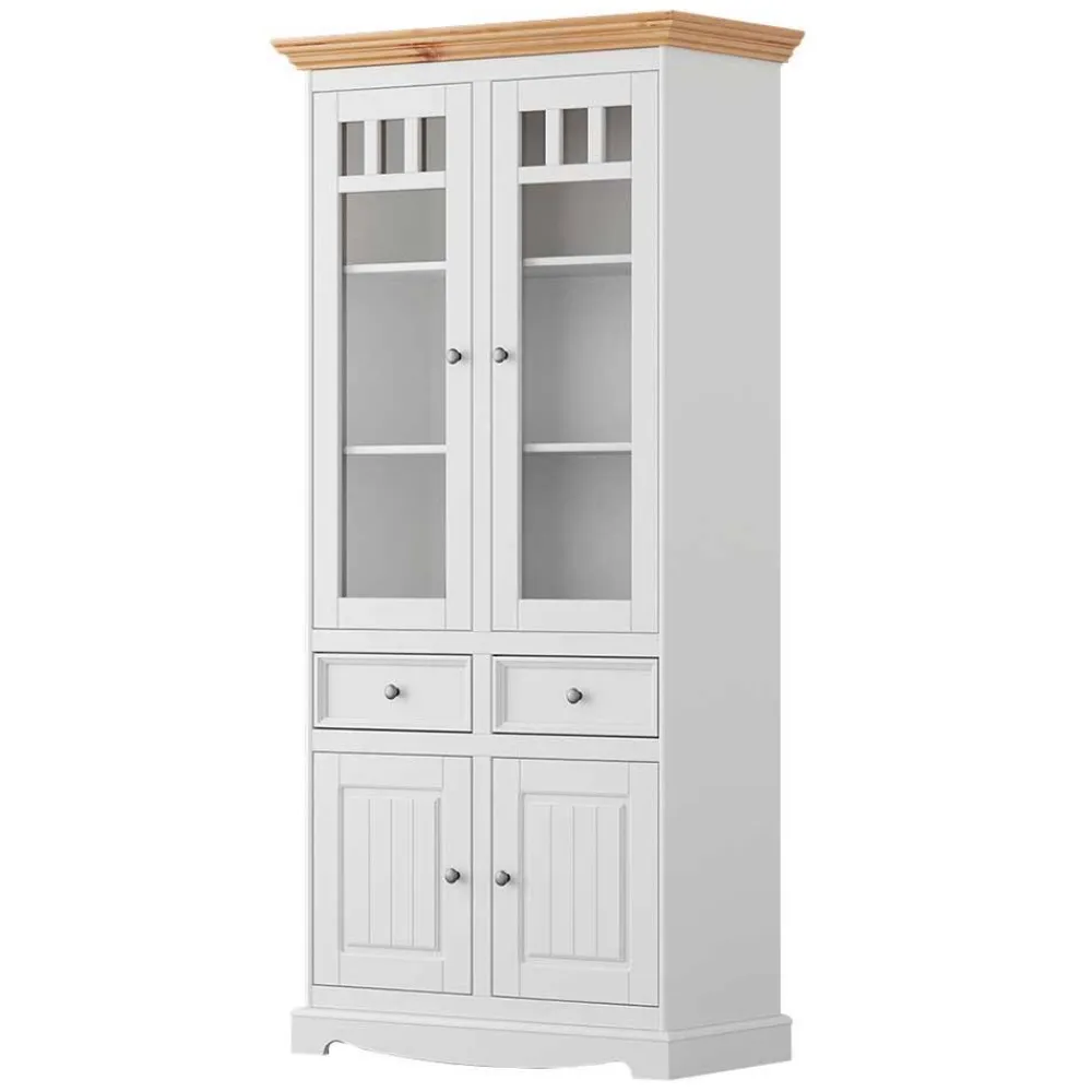 Wohnzimmer Vitrinenschrank Renero*Pharao24