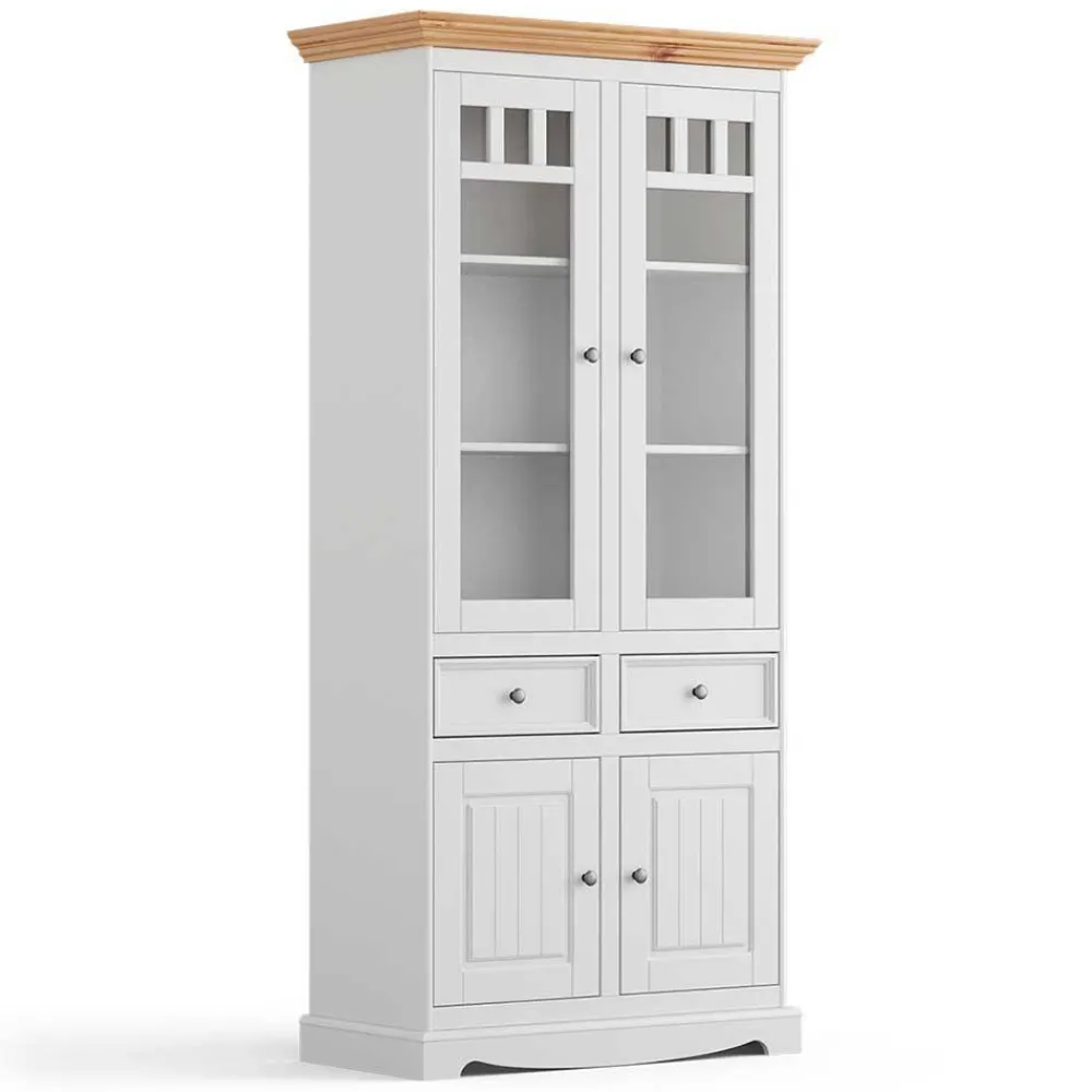 Wohnzimmer Vitrinenschrank Renero*Pharao24
