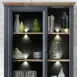 New Wohnzimmer Vitrinenschrank Valgura Wohnzimmervitrinen|Vitrinenschrank