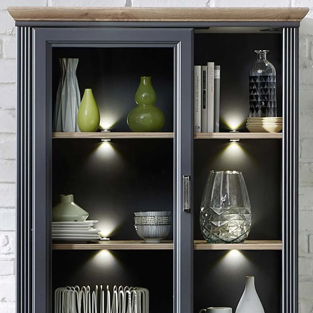 New Wohnzimmer Vitrinenschrank Valgura Wohnzimmervitrinen|Vitrinenschrank