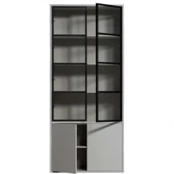 Hot Wohnzimmer Vitrinenschrank Edmonda Massivholzmöbel|Vitrinenschrank