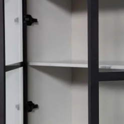 Hot Wohnzimmer Vitrinenschrank Edmonda Massivholzmöbel|Vitrinenschrank