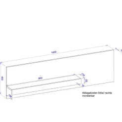 Clearance Wohnzimmer Wandpaneel Rascian Hängeregale|Wandregale