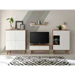 Wohnzimmer Wohnwand Levanca*Pharao24 Clearance