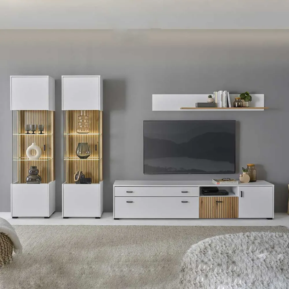 Clearance Wohnzimmer Wohnwand Saladd Wohnwand 300 Cm|Moderne Wohnwände