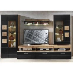 Outlet Wohnzimmeranbauwand Beldar Moderne Wohnwände|Wohnwand 350 Cm