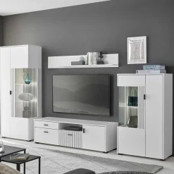 New Wohnzimmeranbauwand Paros Wohnwand 300 Cm|Moderne Wohnwände