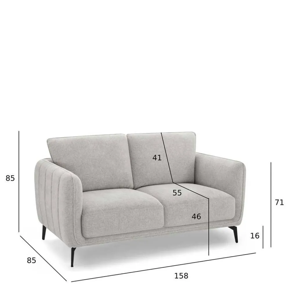 Hot Wohnzimmercouch Swanny 3 Sitzer Sofa|2 Sitzer Sofa