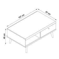 Outlet Wohnzimmermöbel Levanca Massivholz Wohnwände