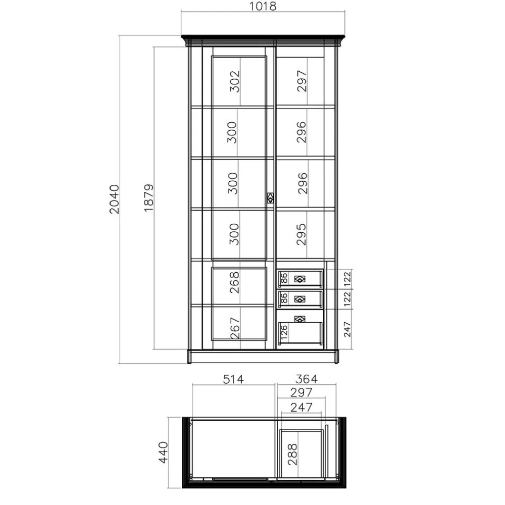 Wohnzimmerschrank Craiova*Pharao24 New