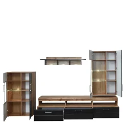 Wohnzimmerschrankwand Beldar*Pharao24 Discount