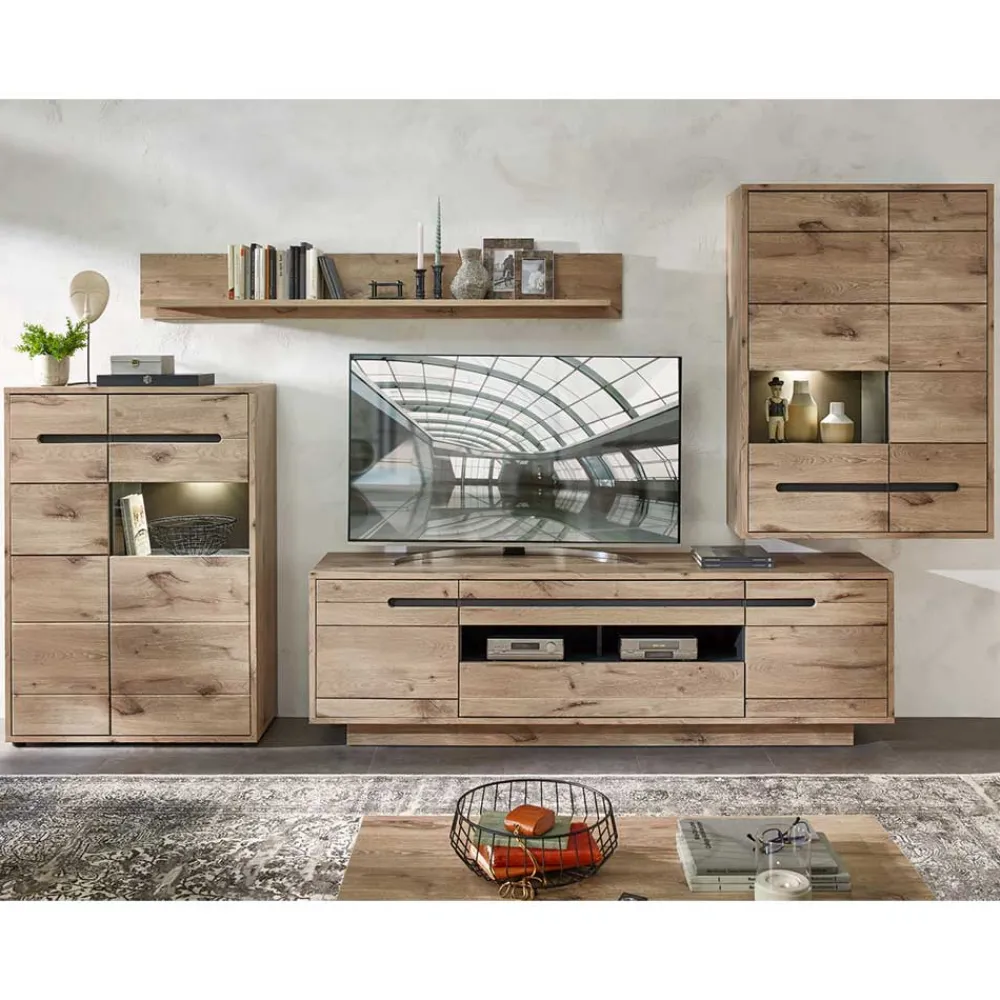 Best Wohnzimmerschrankwand Griffin Moderne Wohnwände