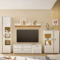 Outlet Wohnzimmerschrankwand Luzillo Moderne Wohnwände|Wohnwand 300 Cm