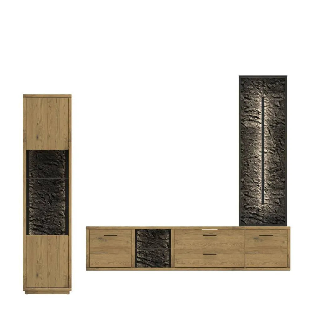 New Wohnzimmerschrankwand Ostoro Moderne Wohnwände|Wohnwand 250 Cm