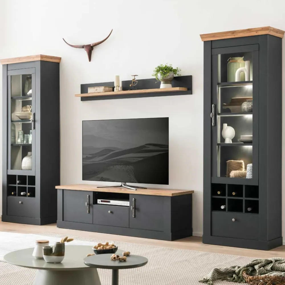 Sale Wohnzimmerschrankwand Saridio Wohnwand 300 Cm