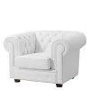 Wohnzimmersessel weiß Leder Jooma*Pharao24 New