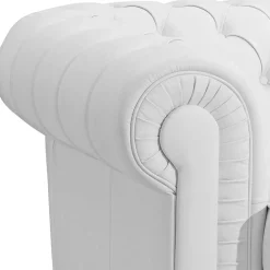 Wohnzimmersessel weiß Leder Jooma*Pharao24 New