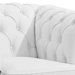 Wohnzimmersessel weiß Leder Jooma*Pharao24 New