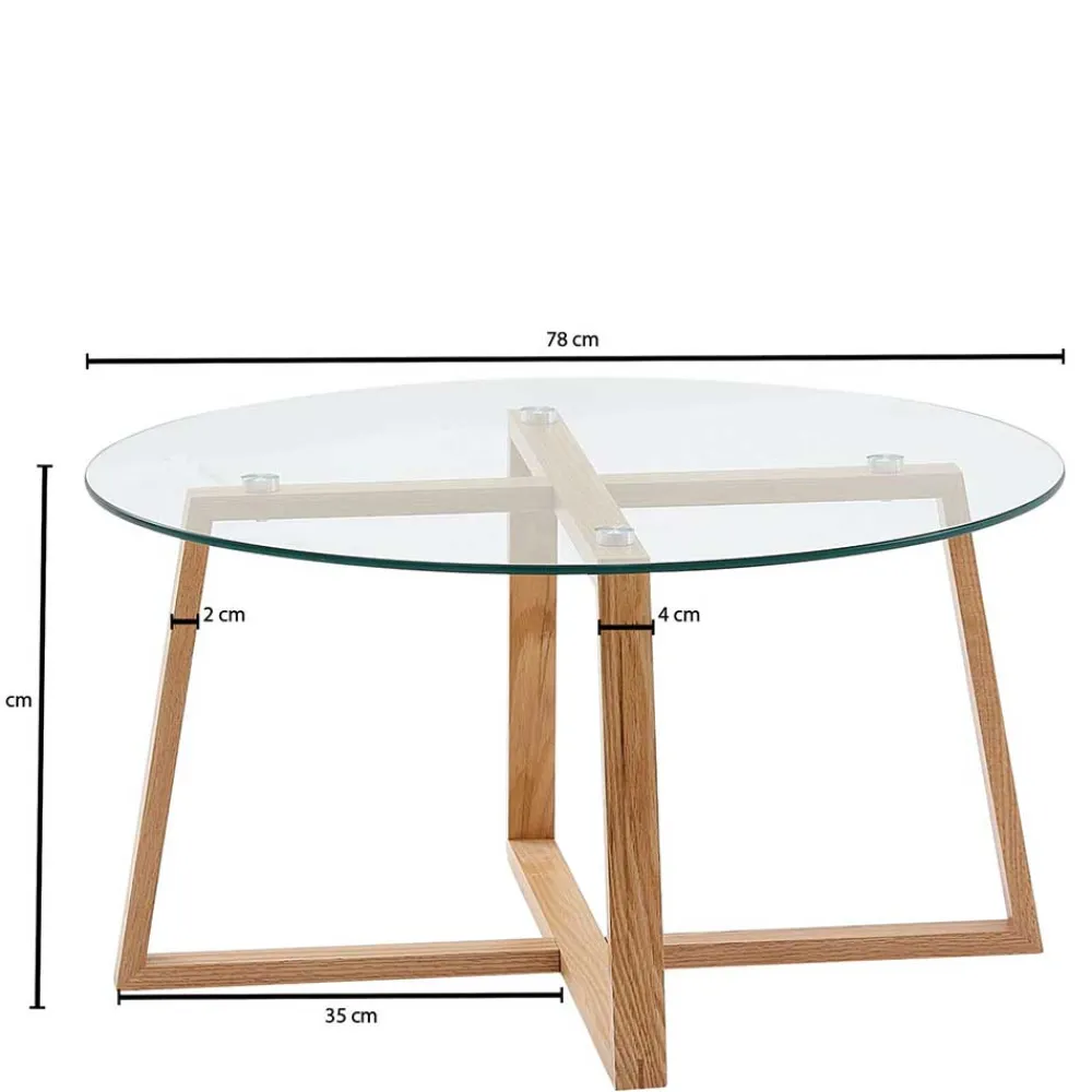 Discount Wohnzimmertisch Sirenna Glastische