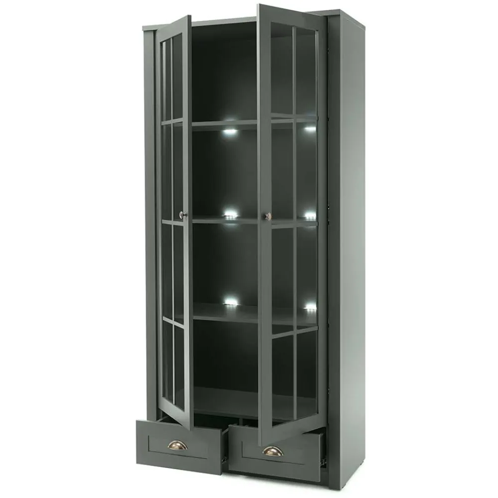 Sale Wohnzimmervitrine Clujia Vitrinenschrank|Stauraumvitrinen
