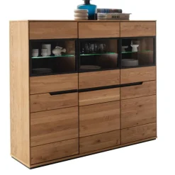 Clearance Wohnzimmervitrine Sisam Vitrinenschrank|Highboards