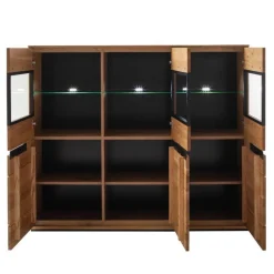 Clearance Wohnzimmervitrine Sisam Vitrinenschrank|Highboards