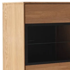 Clearance Wohnzimmervitrine Sisam Vitrinenschrank|Highboards