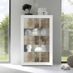 Hot Wohnzimmervitrine Yuelva Vitrinenschrank|Wohnzimmervitrinen