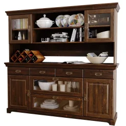 Best Wohnzimmervitrinenschrank Valhion Massivholz Schränke|Wohnzimmervitrinen