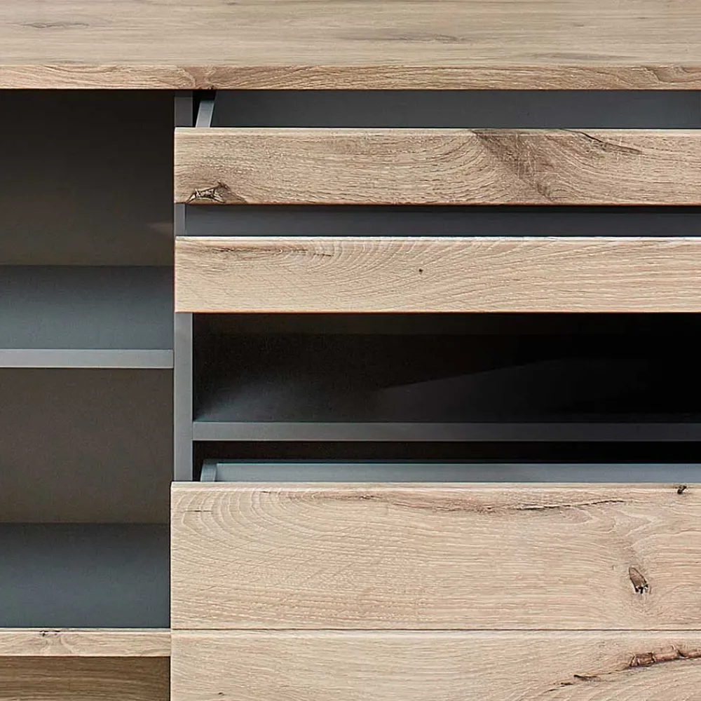 Outlet Wohnzimmerwand Griffin Wohnzimmerschrank|Wohnwand 300 Cm