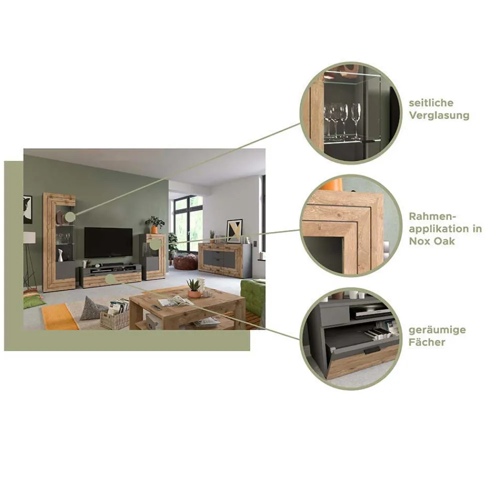 Wohnzimmerwand modern Contreros*Pharao24 Best