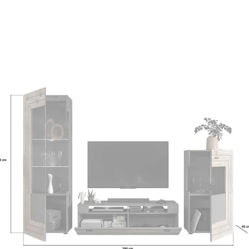 Wohnzimmerwand modern Contreros*Pharao24 Best