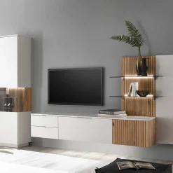 Sale Wohnzimmerwand modern Sibiuta Wohnzimmerschrank|Wohnwand 300 Cm