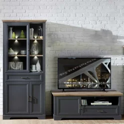 Wohnzimmerwand Valgura Wohnwand 250 Cm