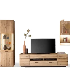 Sale Wohnzimmerwand Wupnia Wohnwand 250 Cm|Massivholz Wohnwände