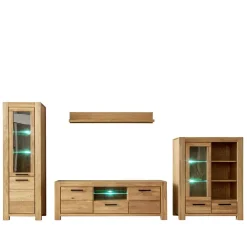 Wohnzimmerwohnwand Crystoga Wohnwand 350 Cm|Moderne Wohnwände