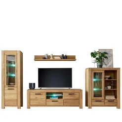 Wohnzimmerwohnwand Crystoga Wohnwand 350 Cm|Moderne Wohnwände