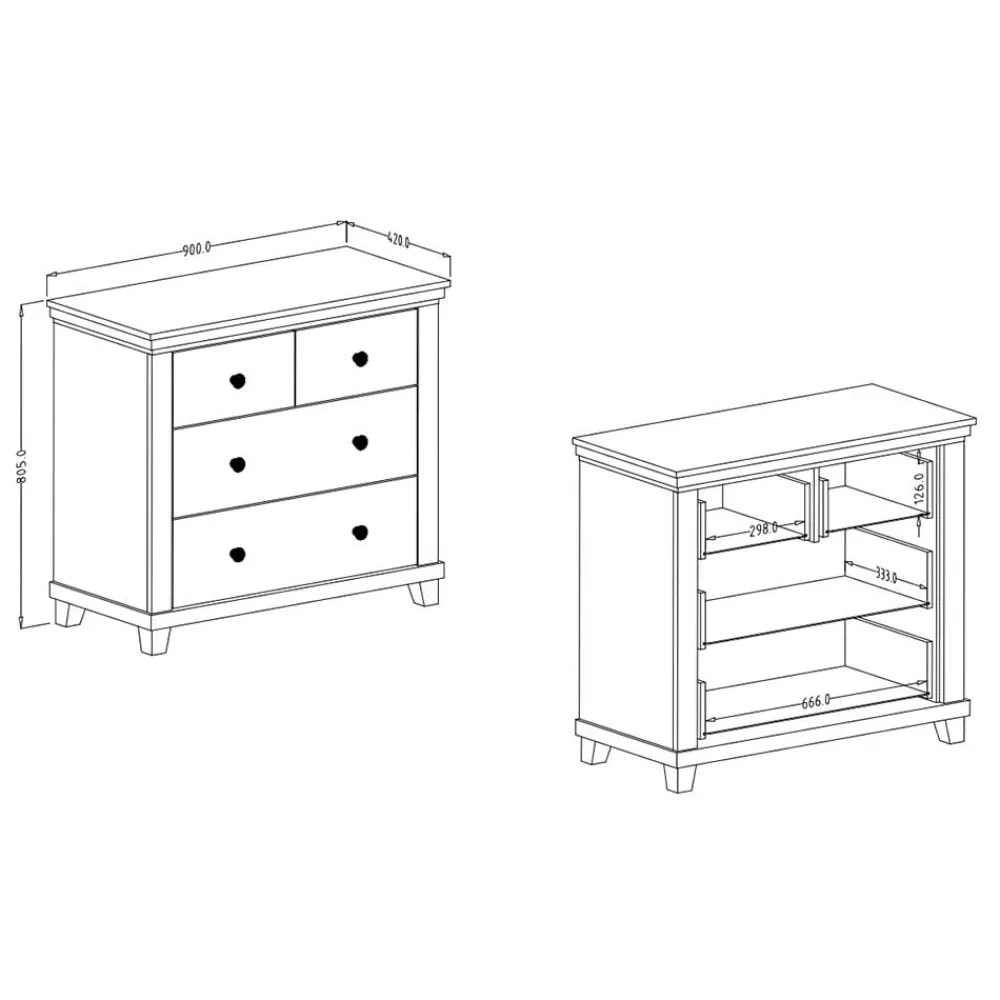 Wäschekommode Olegano*Pharao24 Clearance