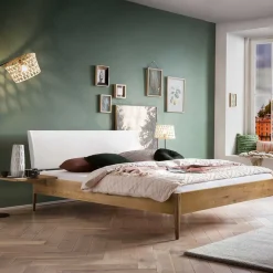 140x200 cm Bett Wildeiche Remazion*Pharao24 New