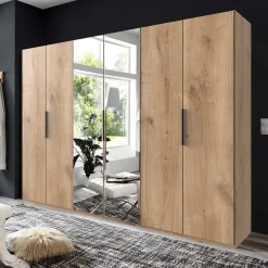 XL Kleiderschrank mit Spiegeln Grenvana Drehtürenschränke