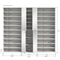 Discount XL Schuhschrank modern Ridonner Schuhschränke