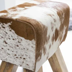 Ziegenfell Hocker Metallo*Pharao24