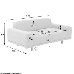 Clearance Zweiersofa Lavronica 2 Sitzer Sofa