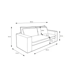 Online Zweiersofa Mejan 2 Sitzer Sofa