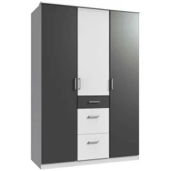 New Zweifarbiger Kleiderschrank Tolofoa Jugendkleiderschrank