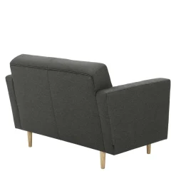 Outlet Zweisitzer Sofa Anthrazit Loytima Wohnzimmercouch|Einzelsofa