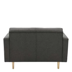 Outlet Zweisitzer Sofa Anthrazit Loytima Wohnzimmercouch|Einzelsofa